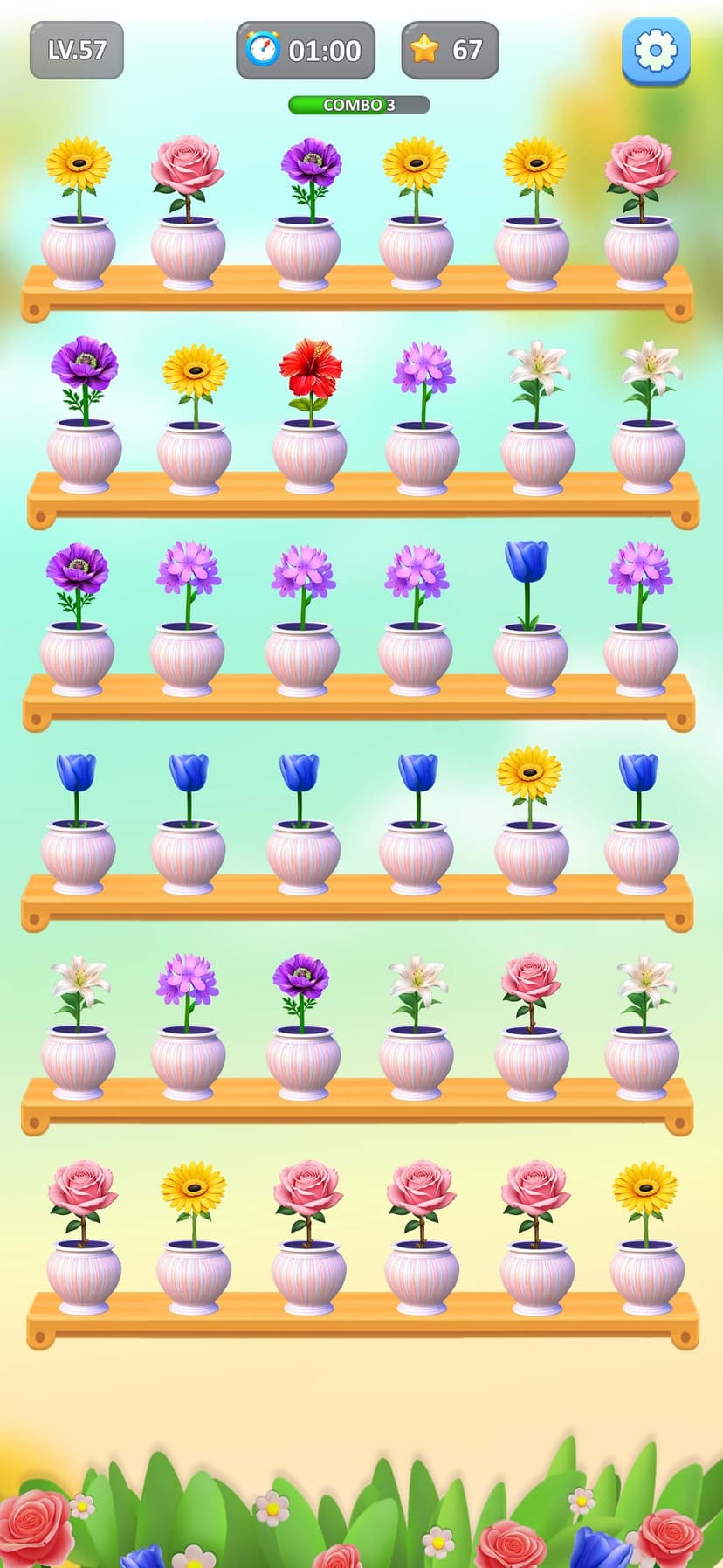 Flower Sort: Bloom Puzzle Game screenshot 3 - screenshot