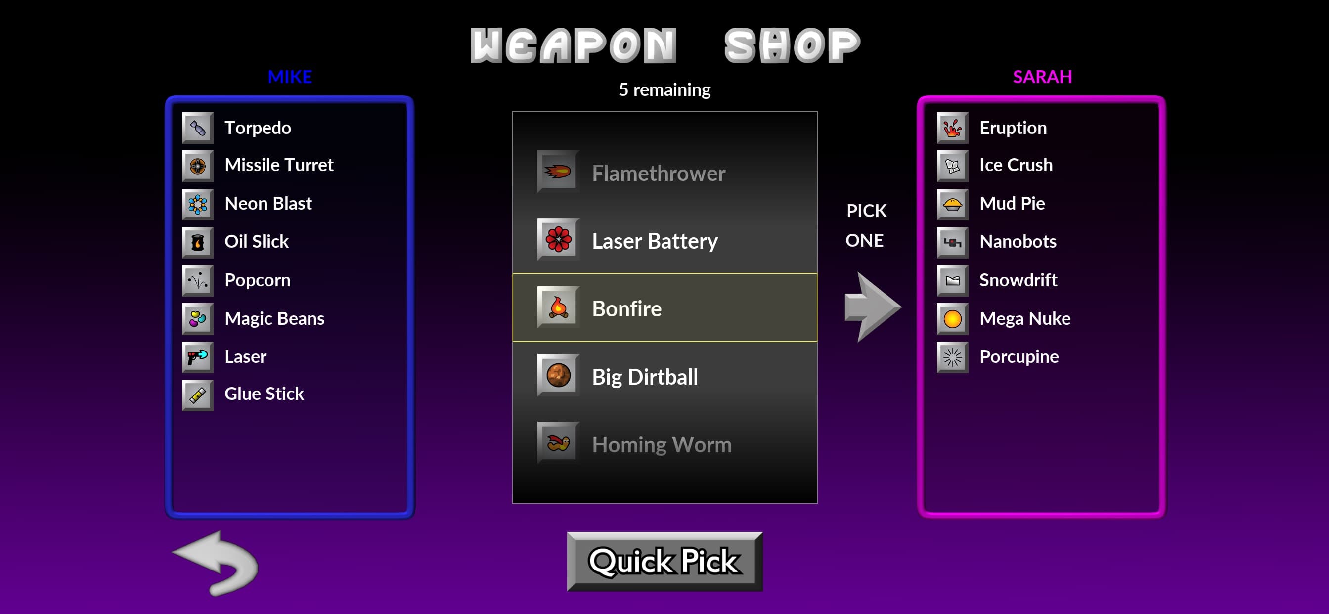 Pocket Tanks Deluxe screenshot 4 - screenshot