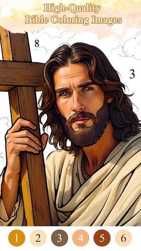 Bible Color Paint By Number screenshot 1 - screenshot