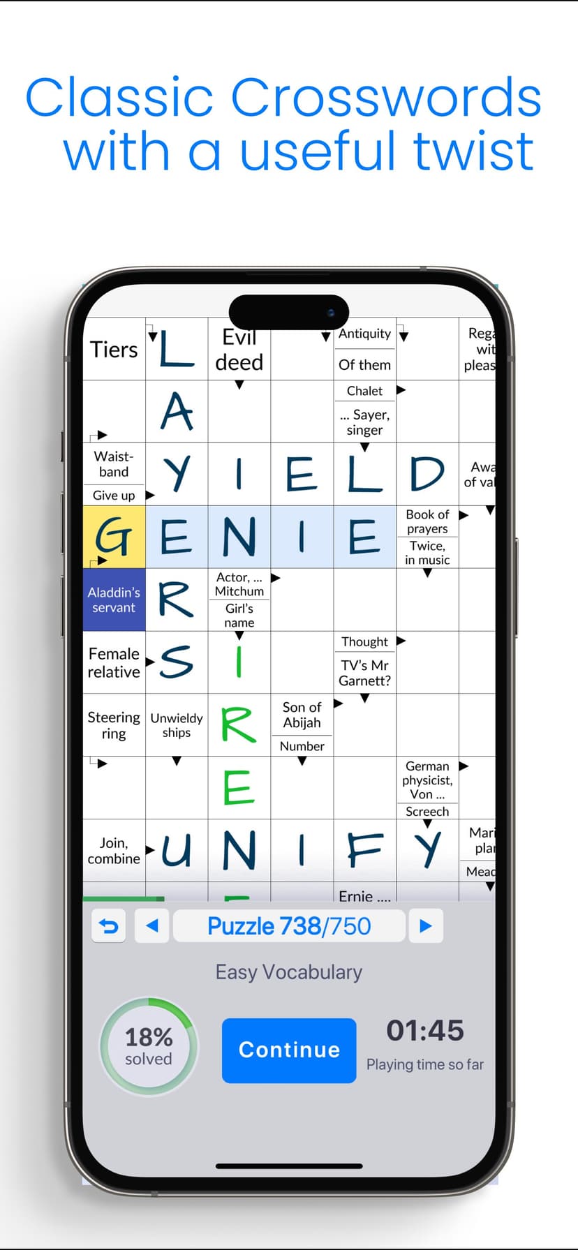 Clean Crosswords screenshot 2 - screenshot