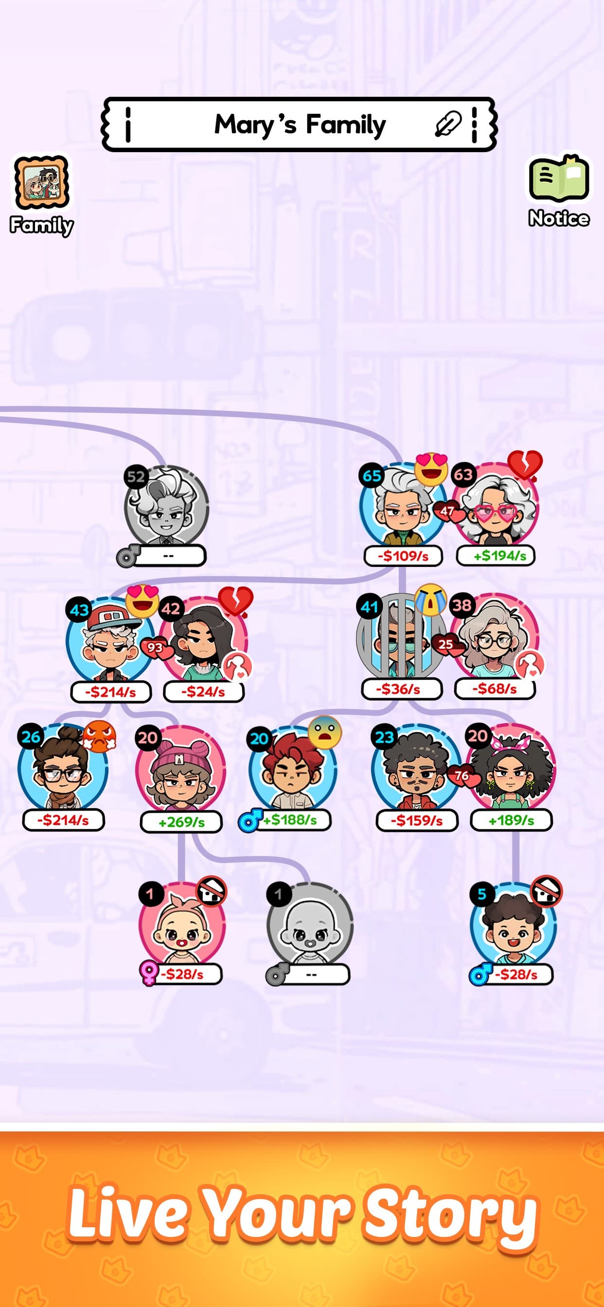 Family Go! - Lifetime Sim game screenshot 2 - screenshot
