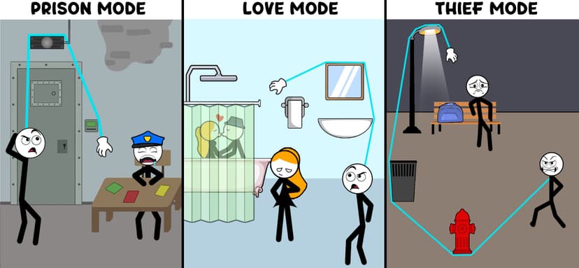 Stickman Thief Puzzle IQ Games screenshot 6 - screenshot