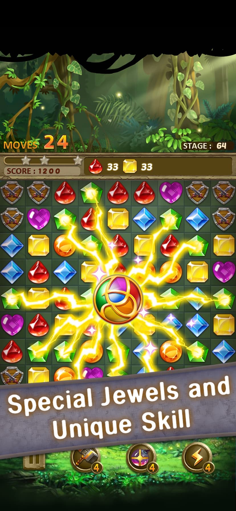 Jewels Jungle : Match 3 Puzzle screenshot 3 - screenshot