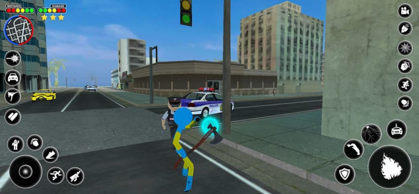 Stickman Rope Hero Spider Game screenshot 4 - screenshot