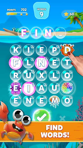 Bubble Words - Word Games Puzz screenshot 1 - screenshot