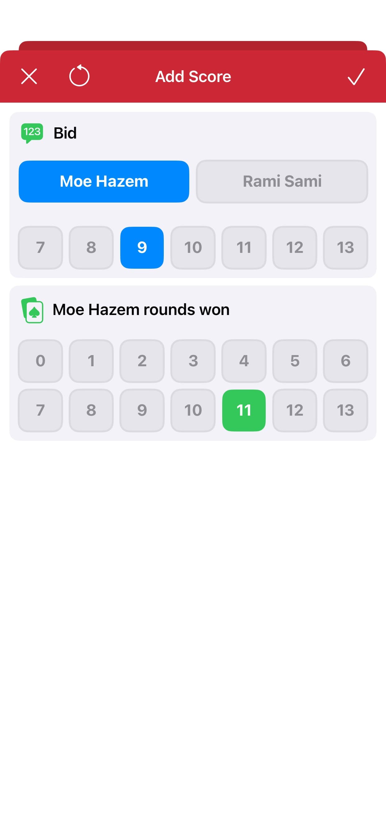Trix & Tarneeb Scores screenshot 7 - screenshot