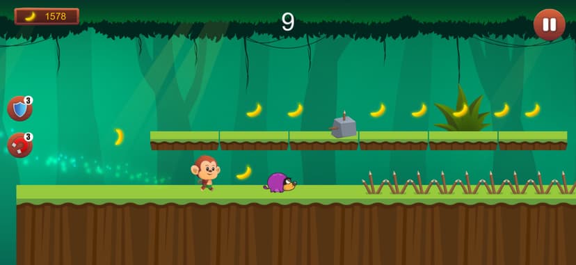 Monkey Run, Jump & Go Bananas! screenshot 1 - screenshot