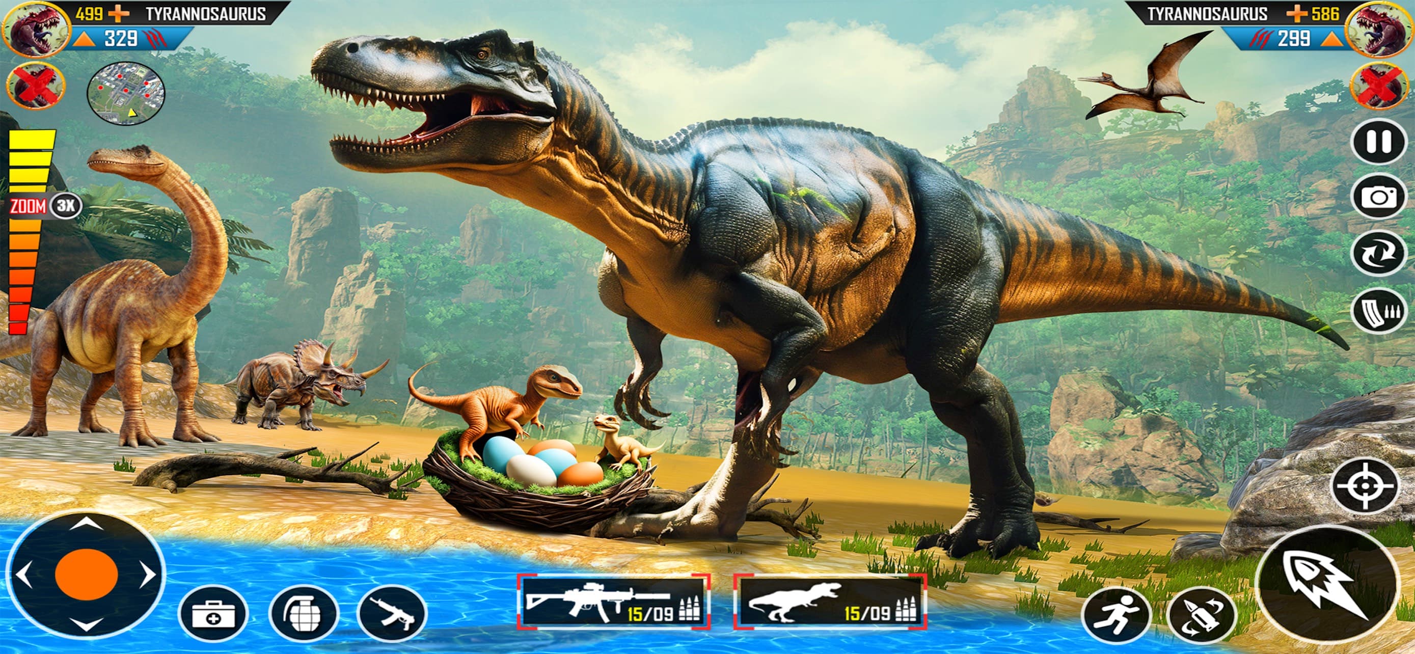 Dino Family Adventure Game screenshot 1 - screenshot