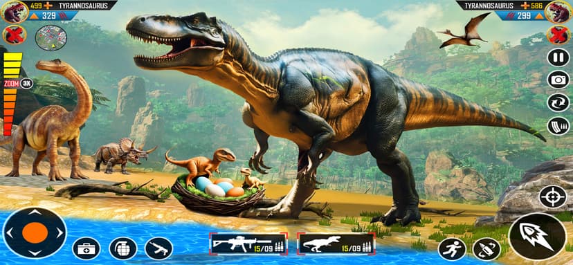 Dino Family Adventure Game screenshot 1 - screenshot