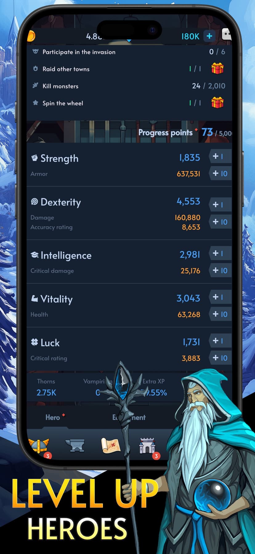 Warshovel: Idle RPG screenshot 4 - screenshot