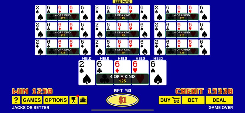 The Classic Video Poker screenshot 5 - screenshot