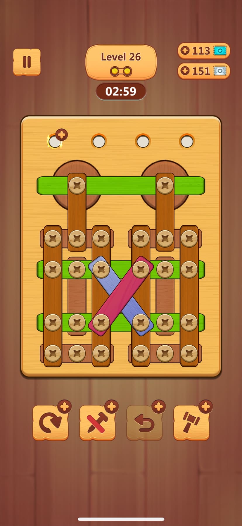 Wood Nuts & Bolts Puzzle screenshot 6 - screenshot