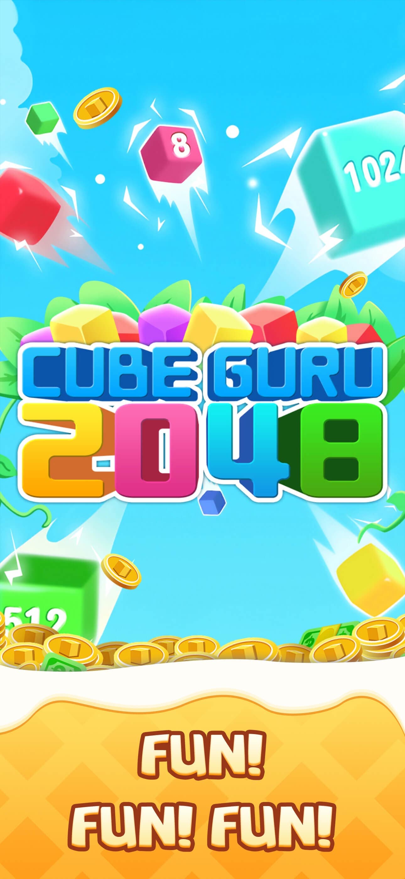 2048 Cube Guru: Number Match screenshot 1 - screenshot