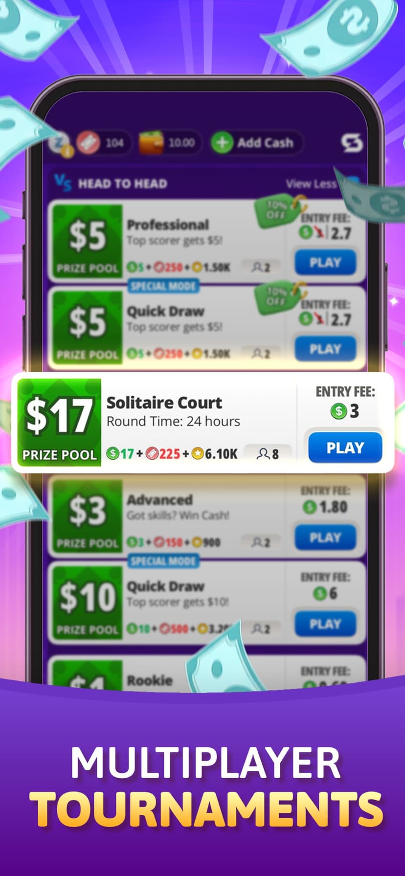 Solitaire Skillz - Win Cash screenshot 7 - screenshot