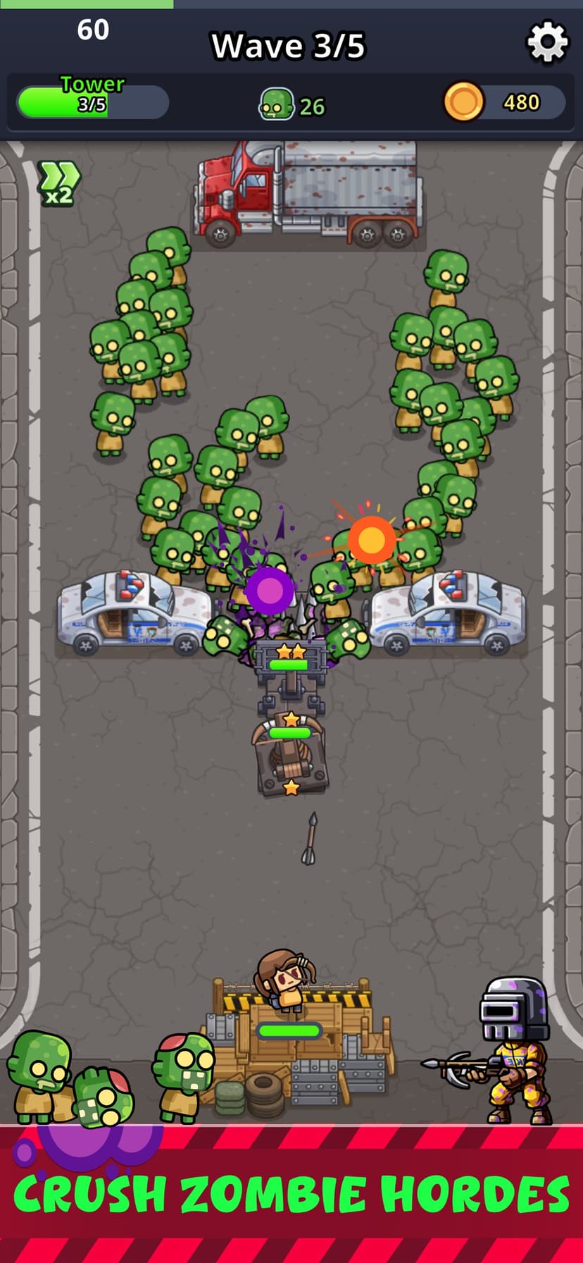 Zombie Fortress: Trap Defense screenshot 1 - screenshot