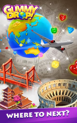 Gummy Drop! Match 3 & Travel screenshot 11 - screenshot