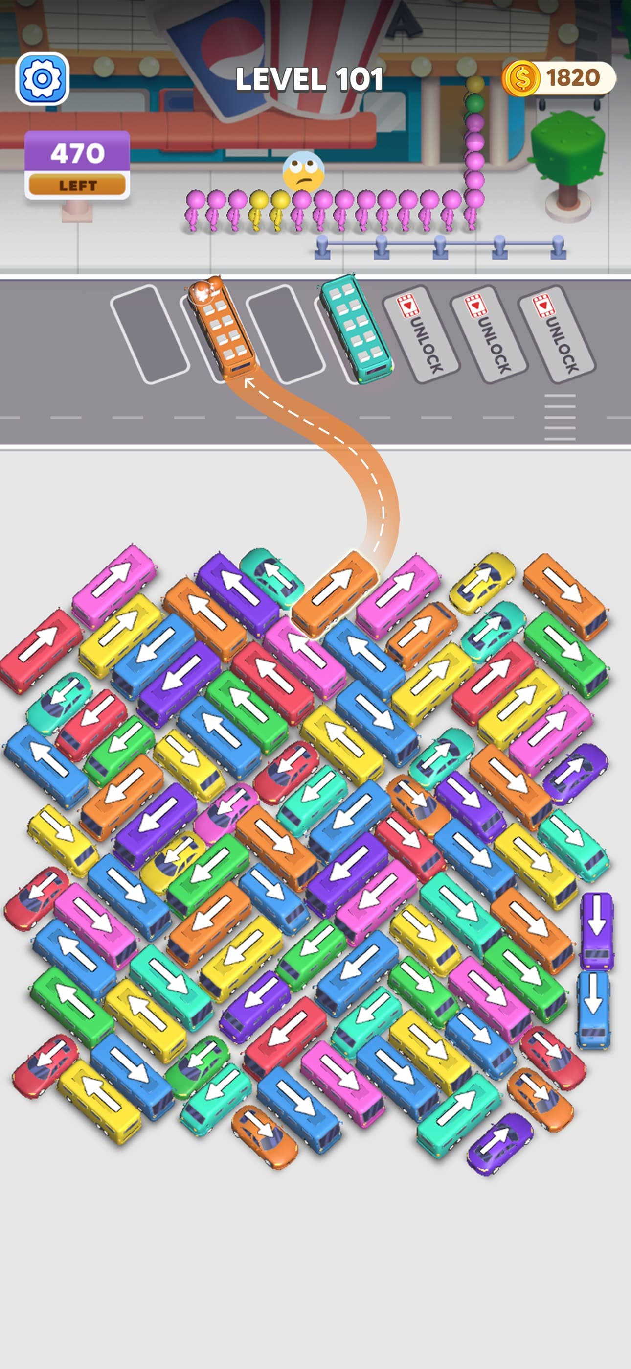 Bus Crazy: Jam Escape screenshot 1 - screenshot