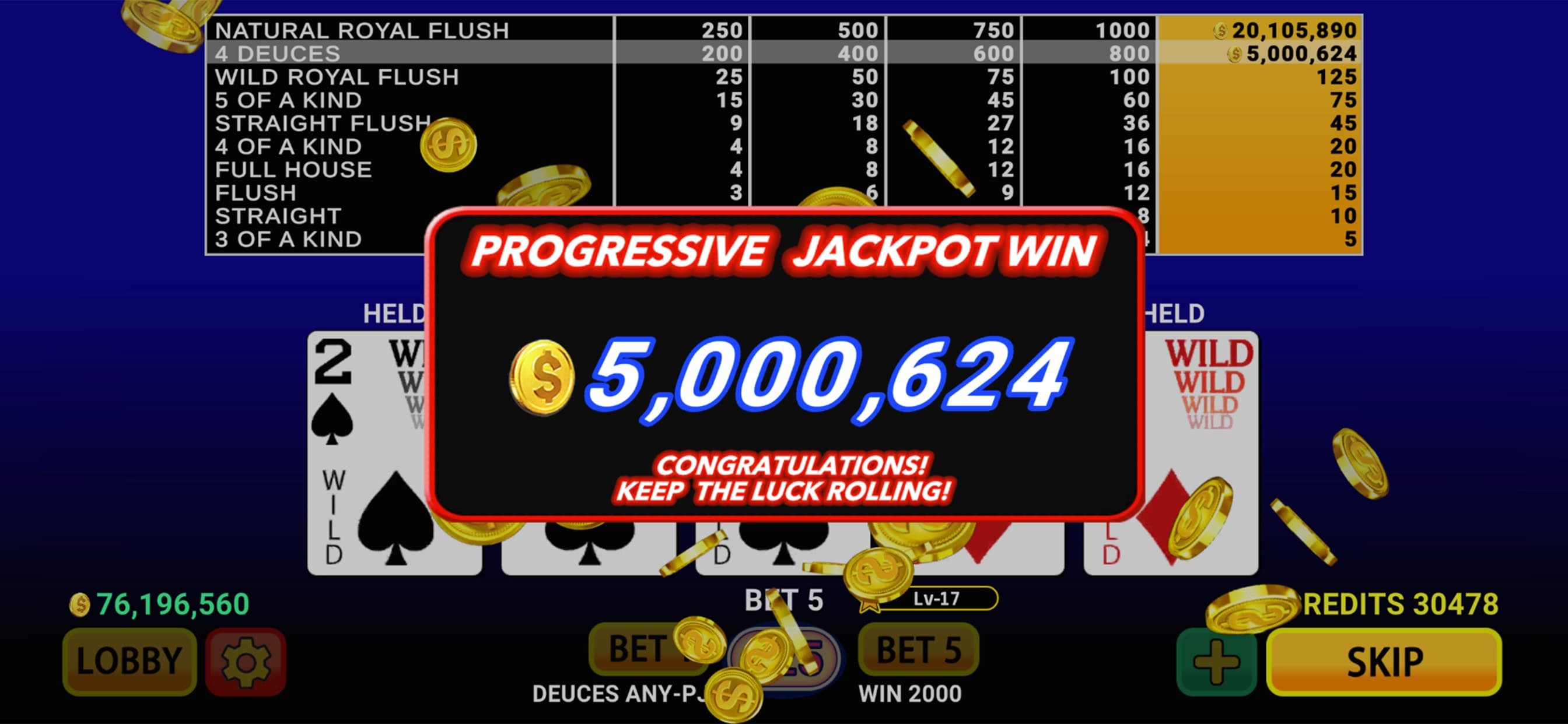 Jackpot Video Poker Casino screenshot 3 - screenshot