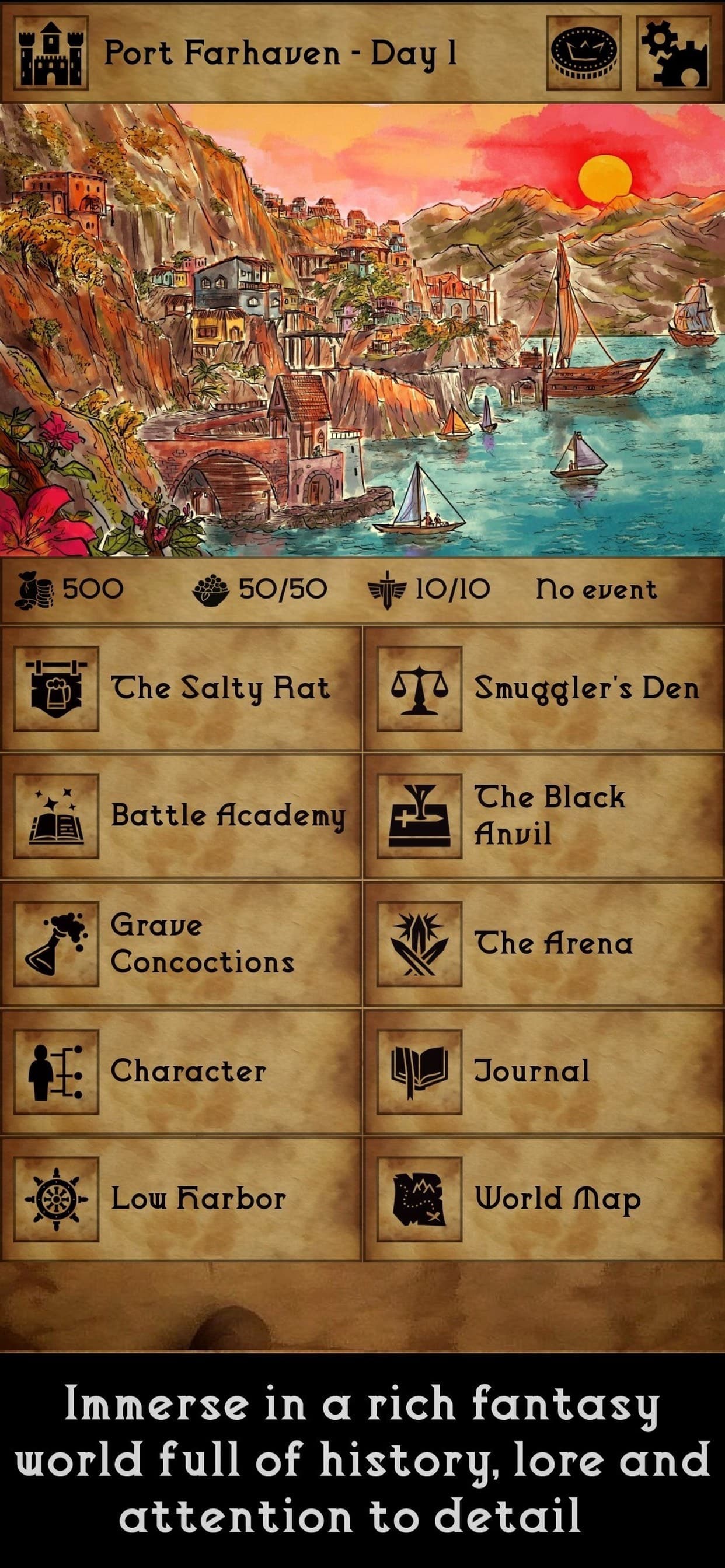 Grim Tides - Old School RPG screenshot 4 - screenshot