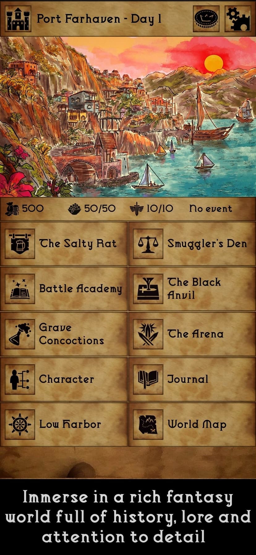 Grim Tides - Old School RPG screenshot 4 - screenshot