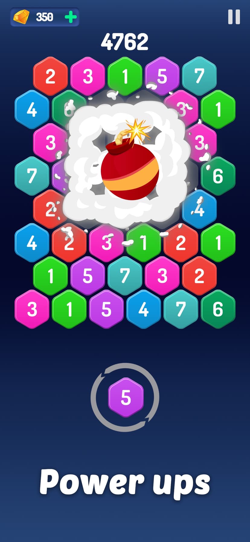 Merge Hexa™ Number Puzzle Game screenshot 5 - screenshot