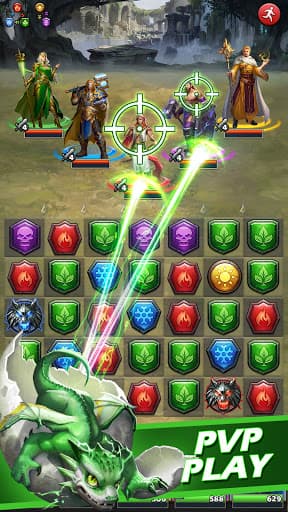 MythWars & Puzzles: RPG Match3 screenshot 3 - screenshot