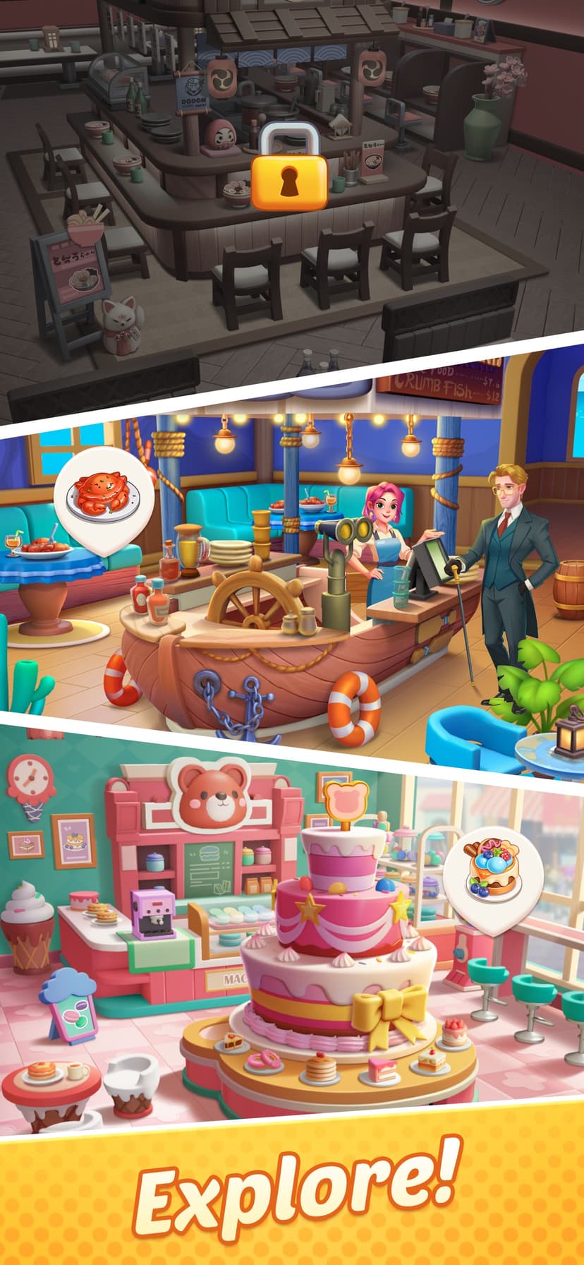 Gossip Street: Merge & Cook screenshot 3 - screenshot