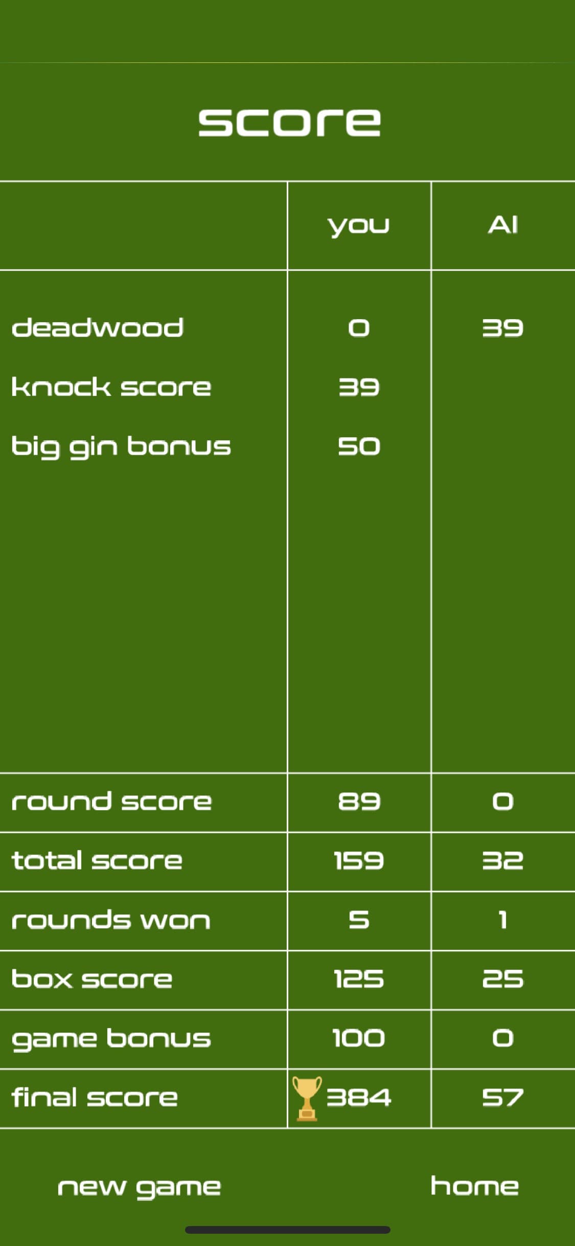 Classic Gin Rummy screenshot 3 - screenshot