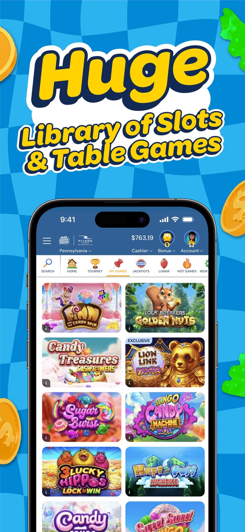 PlaySugarHouse Casino & Sports screenshot 2 - screenshot
