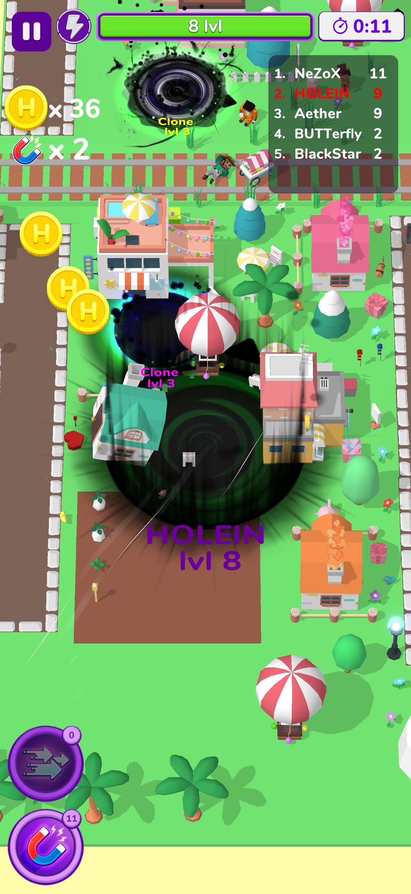 Holein. hole io blackhole game screenshot 6 - screenshot