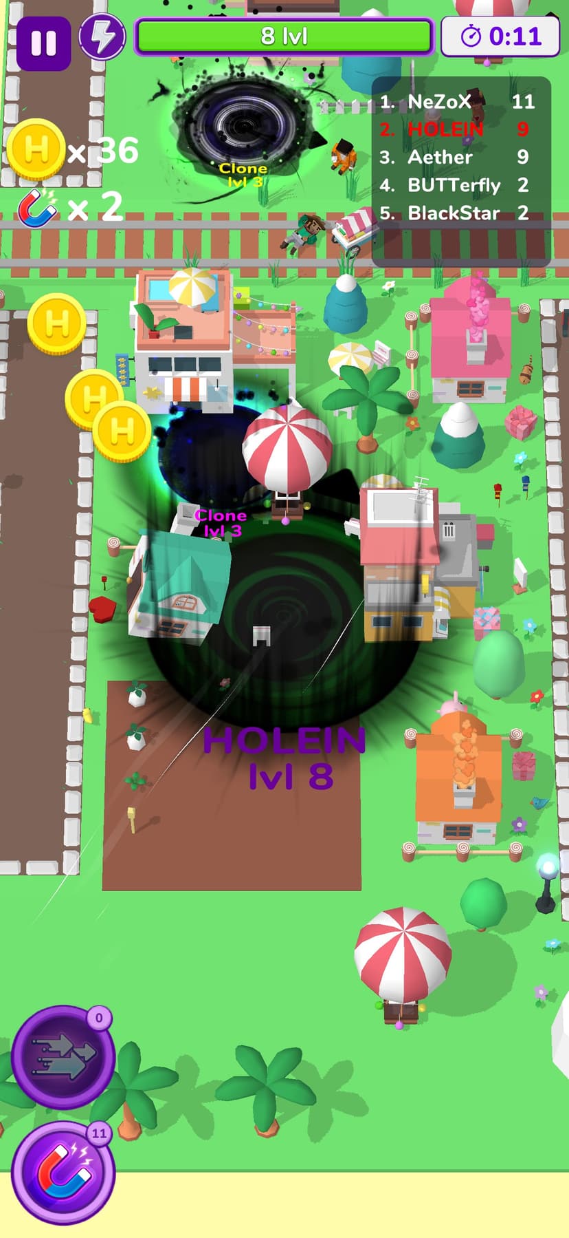Holein. hole io blackhole game screenshot 6 - screenshot