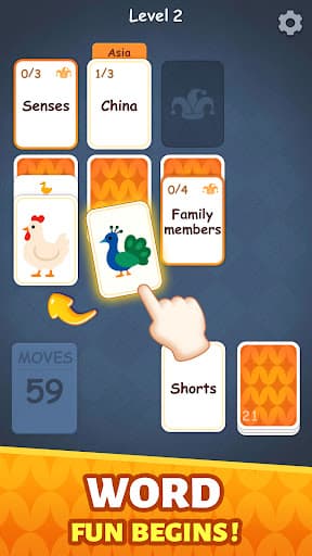 Associate Words: Solitaire screenshot 2 - screenshot