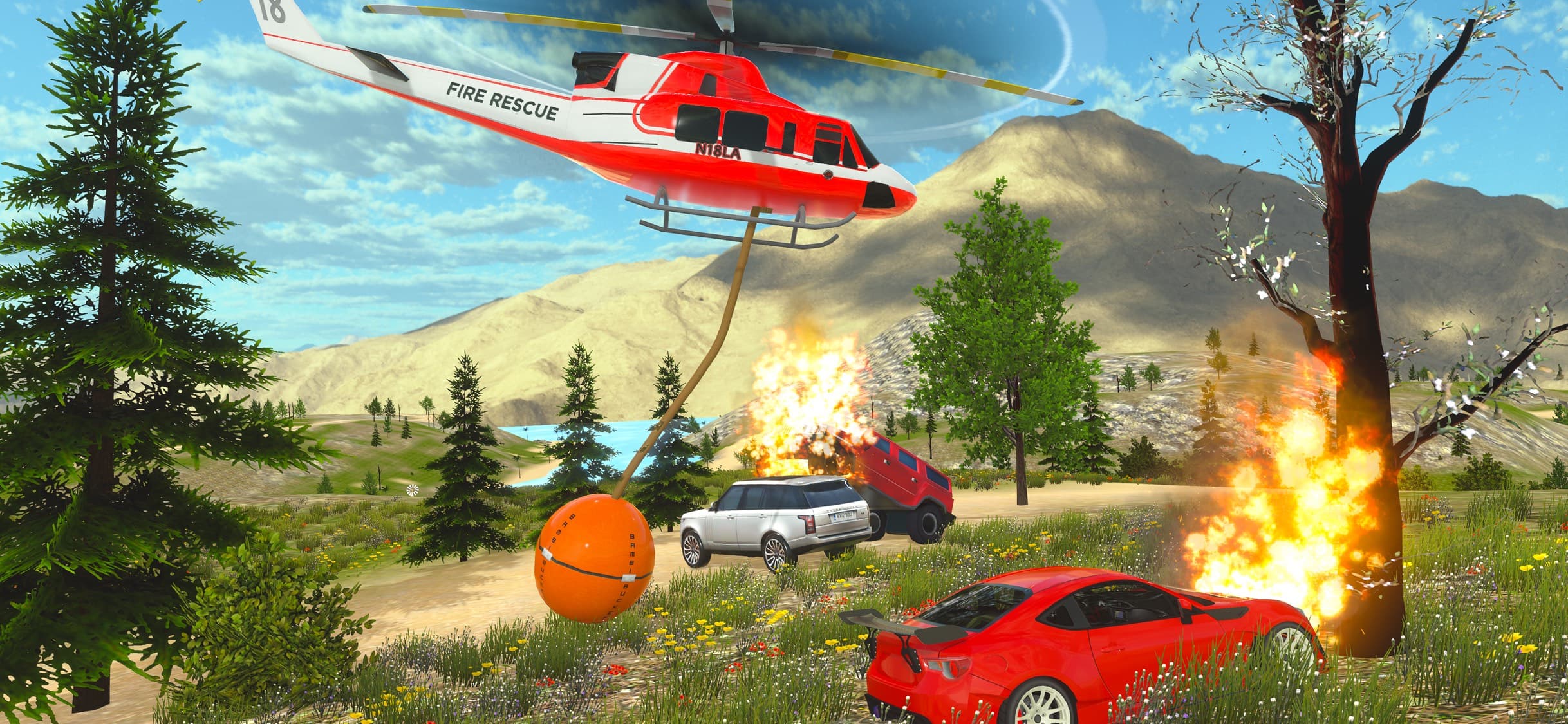 Helicopter Flying: Car Driving screenshot 6 - screenshot