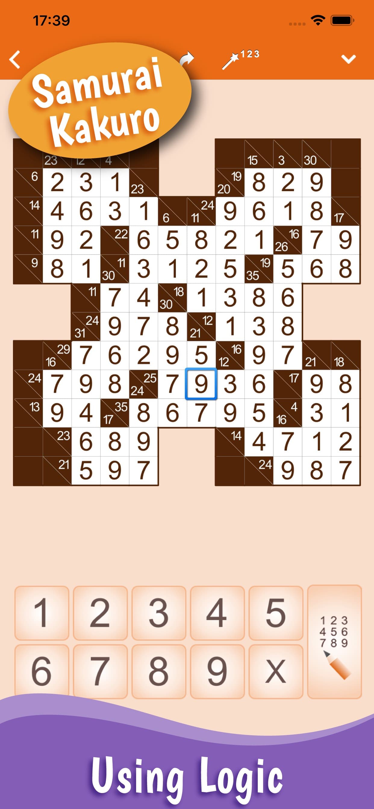 Kakuro: Number Crossword screenshot 2 - screenshot