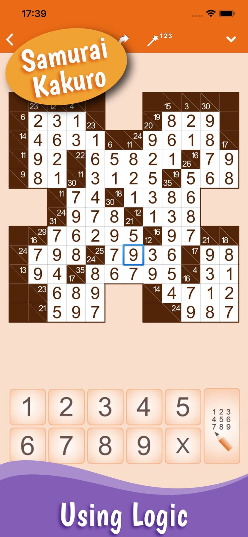 Kakuro: Number Crossword screenshot 2 - screenshot