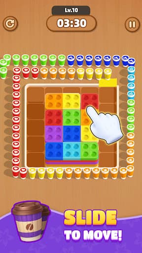 Coffee Sort - Block Jam Puzzle screenshot 4 - screenshot