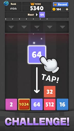 Drop The Number® : Merge Game screenshot 2 - screenshot
