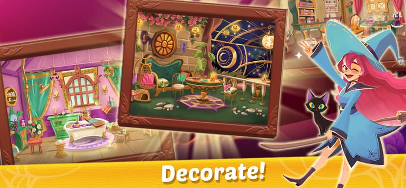 Witch & Cats – Cute Match 3 screenshot 3 - screenshot