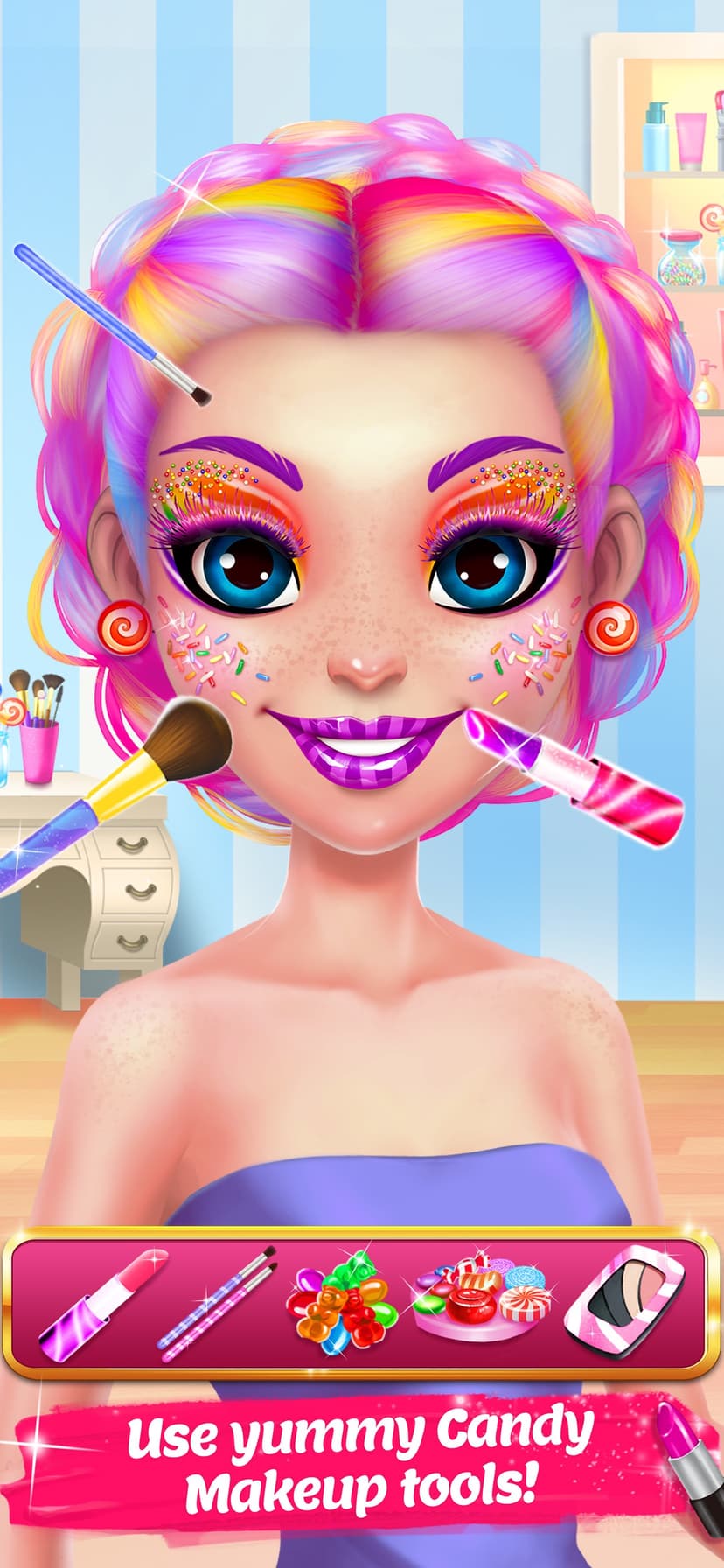 Candy Makeup Beauty Game screenshot 2 - screenshot