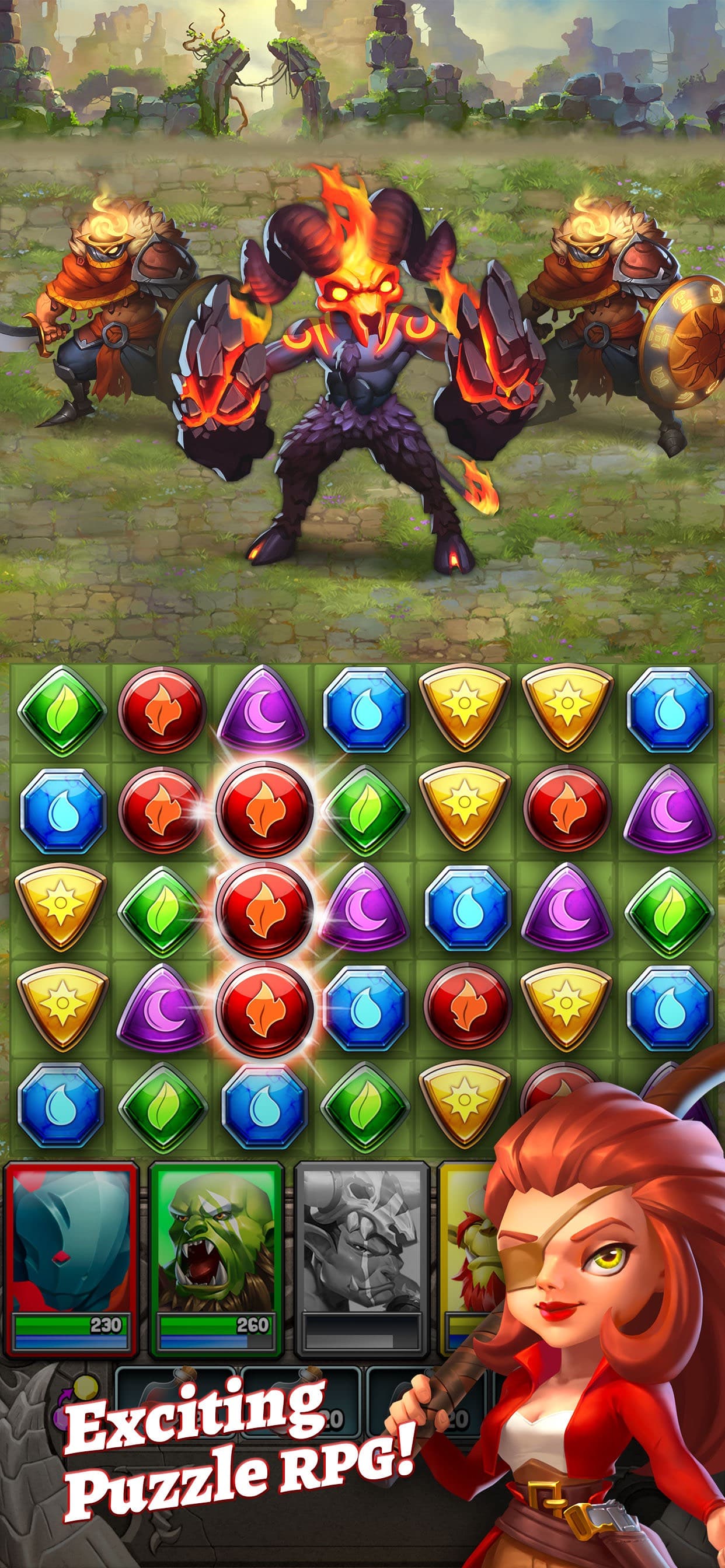 Dragon Strike: Puzzle RPG screenshot 1 - screenshot