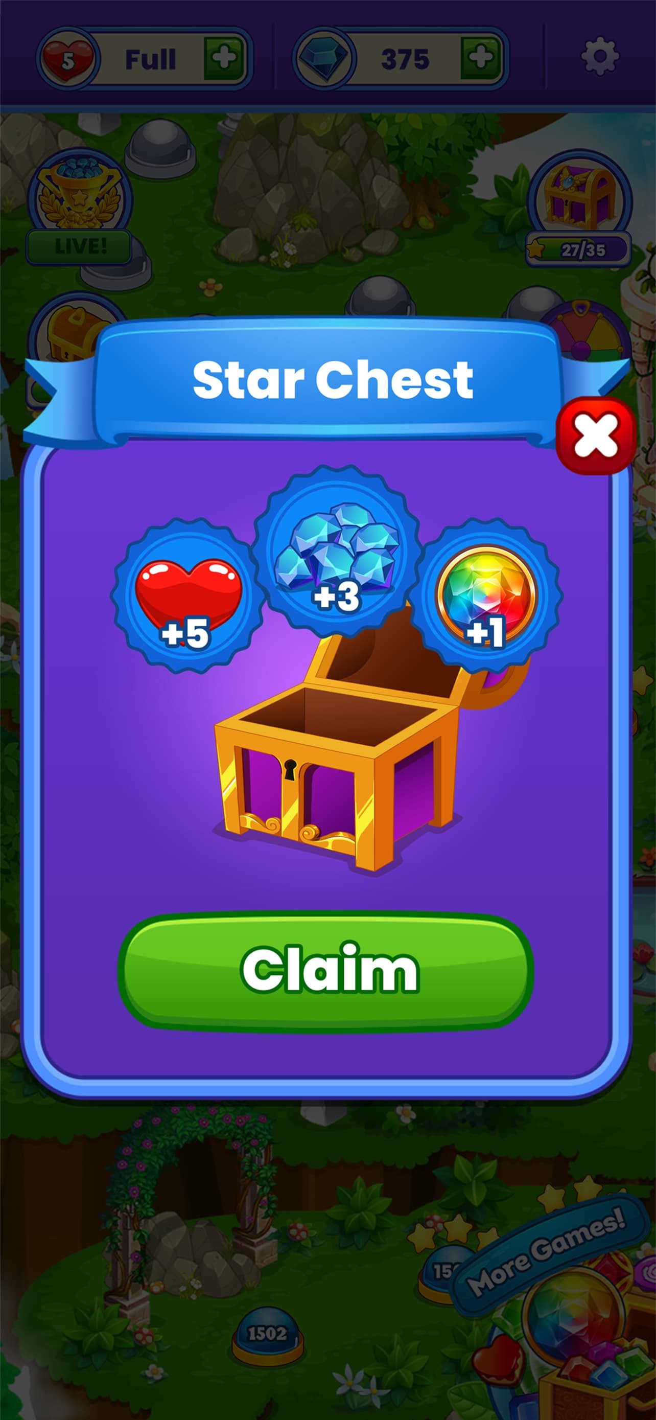 Gem Blast Match 3 Jewel Crush screenshot 6 - screenshot