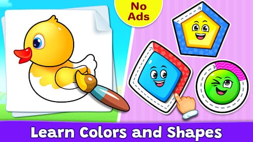 Colors & Shapes: Coloring game screenshot 1 - screenshot