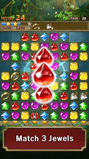 Jewels Jungle : Match 3 Puzzle screenshot 1 - screenshot