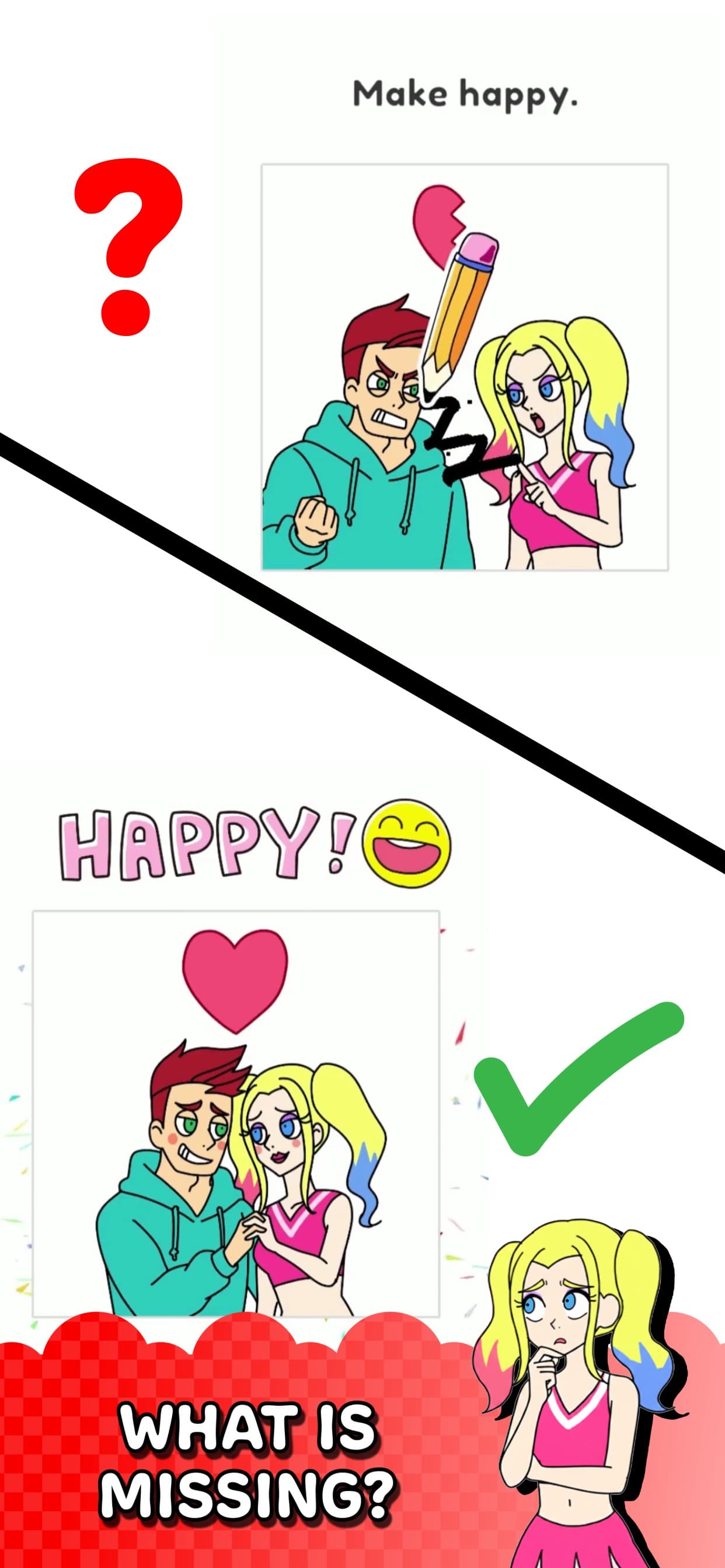 Draw Happy Queen - Smile Game screenshot 1 - screenshot