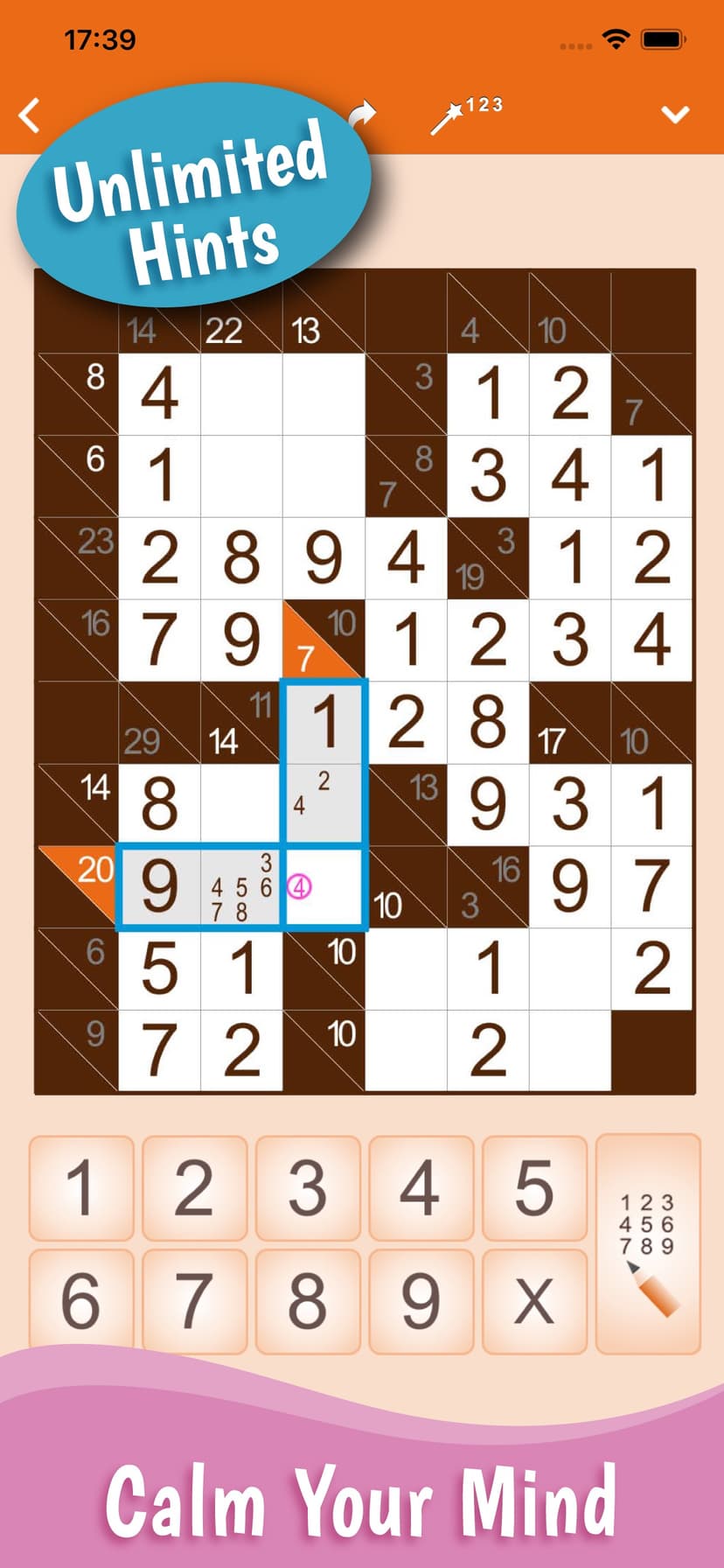 Kakuro: Number Crossword screenshot 3 - screenshot