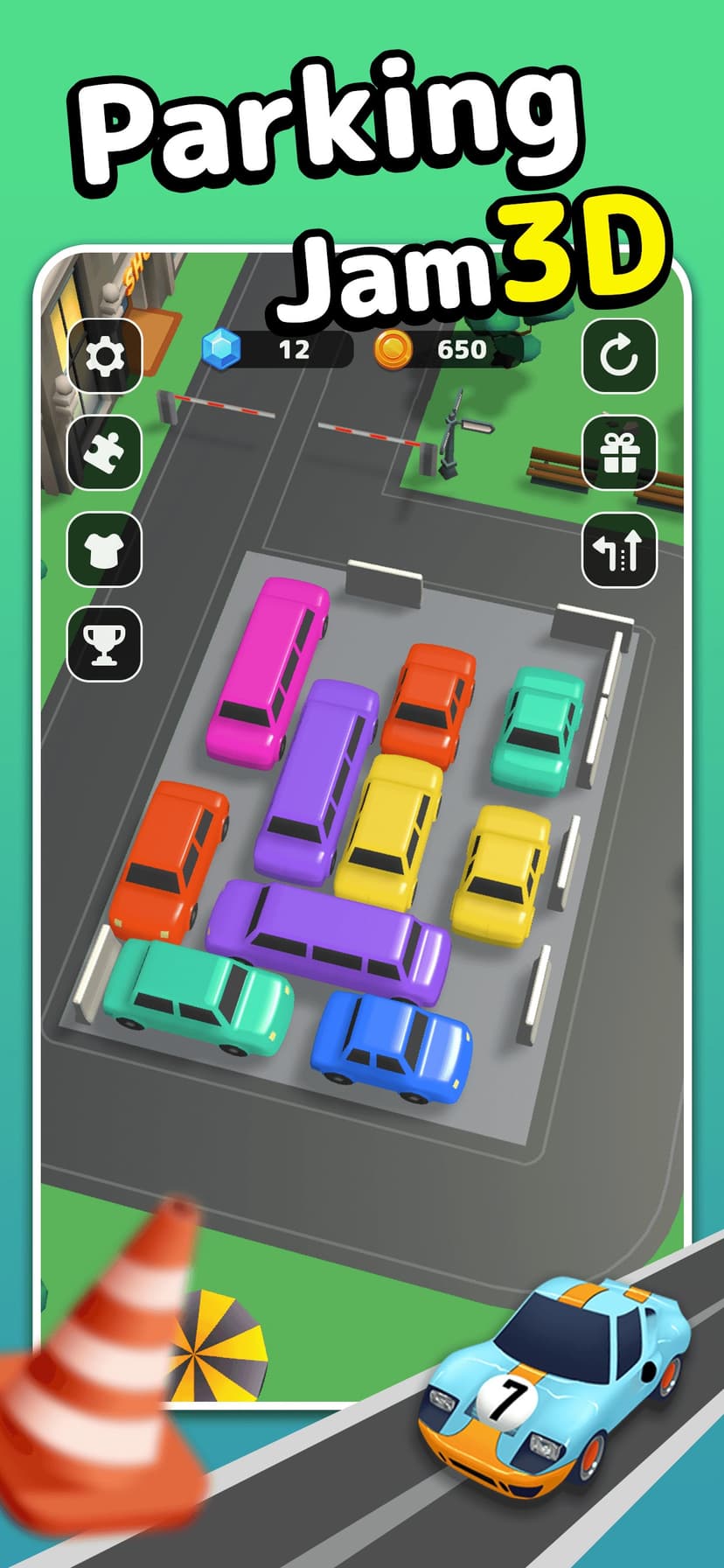 3D Car Game: Parking Jam screenshot 1 - screenshot