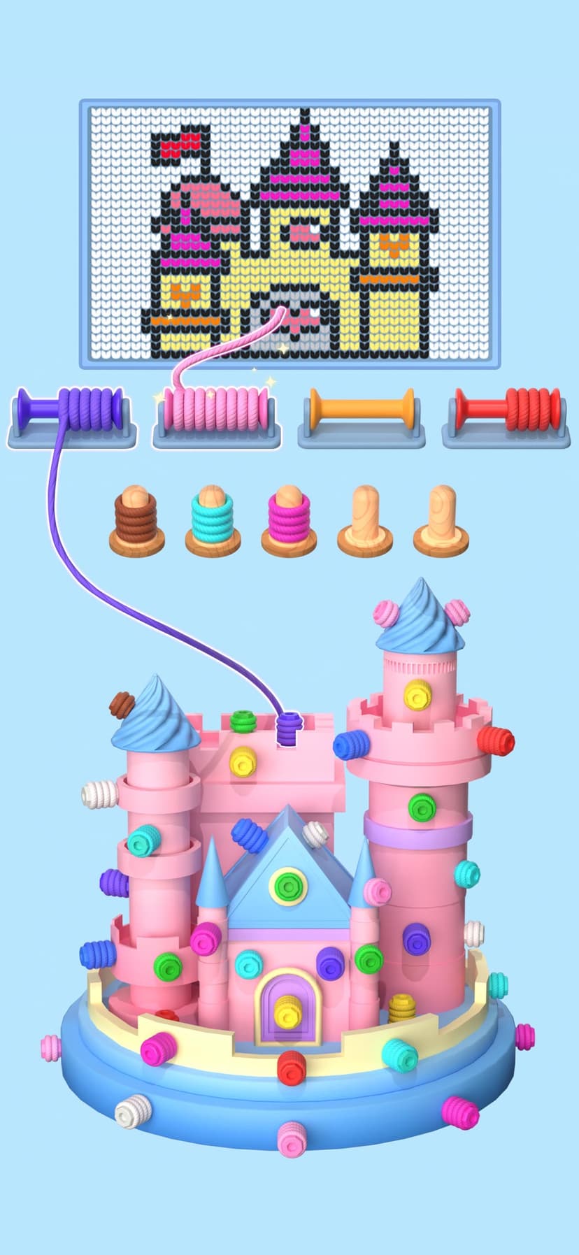Wool Master 3D - Pixel Sort screenshot 2 - screenshot