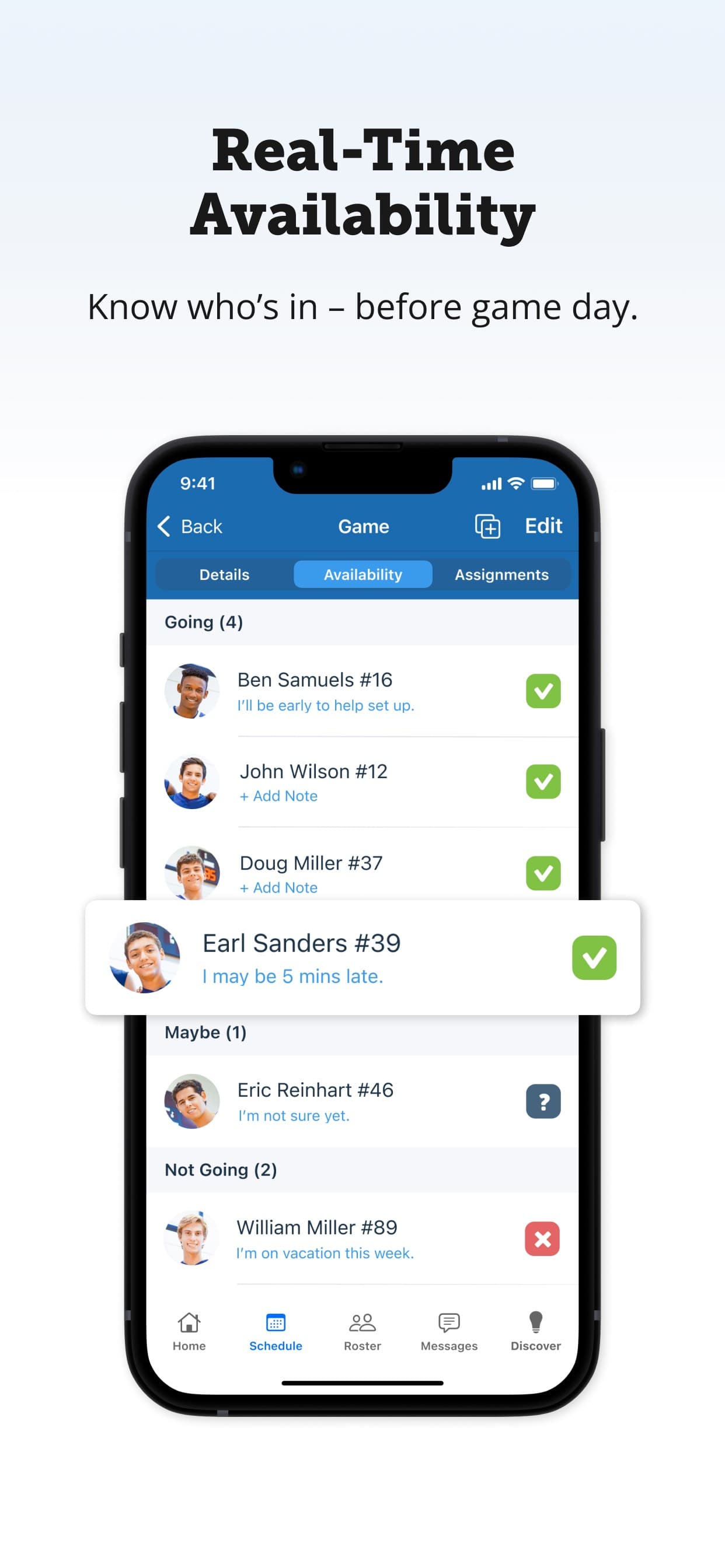 TeamSnap screenshot 4 - screenshot