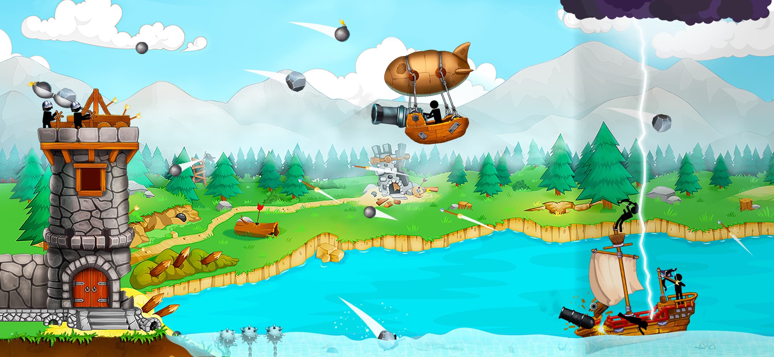 The Catapult: stick man game screenshot 3 - screenshot