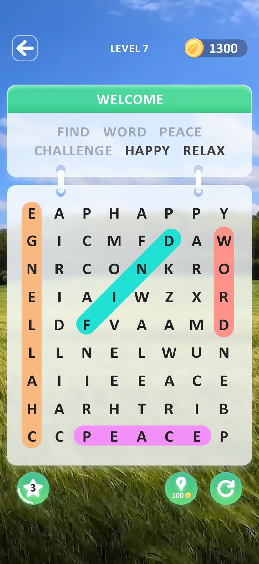 Serene Word Search screenshot 1 - screenshot